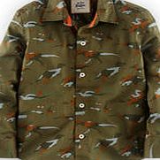 Mini Boden Jurassic Shirt, Khaki Camo Dino 34561944