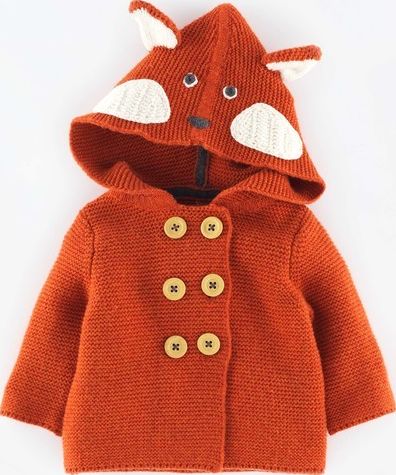 Mini Boden, 1669[^]34981175 Knitted Jacket Dark Satsuma/Fox Mini Boden, Dark