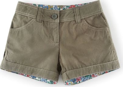 Mini Boden Laundered Shorts Woodland Green Mini Boden,