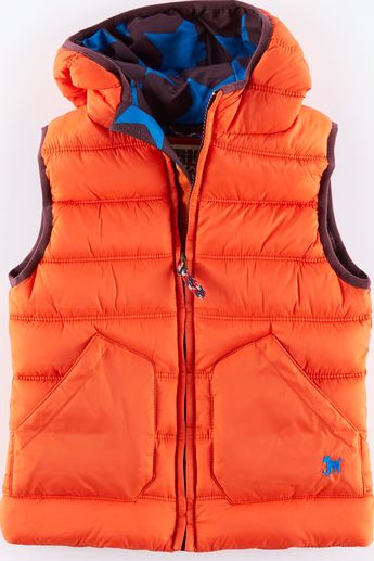 Mini Boden Lightweight Gilet Orange Mini Boden, Orange