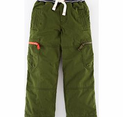 Mini Boden Lined Cargos, Fatigue Green,Storm 34331595