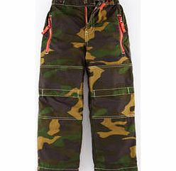 Mini Boden Lined Skate Pants, Khaki Camouflage,Sunset,Blue