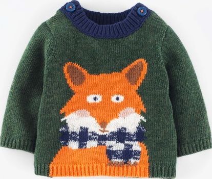 Mini Boden, 1669[^]34980243 Logo Jumper Nettle Marl/Fox Mini Boden, Nettle