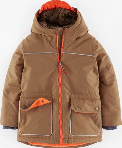 Mini Boden, 1669[^]34910133 Mini Parka Brown Mini Boden, Brown 34910133