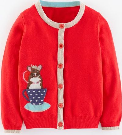 Mini Boden, 1669[^]35129444 Pet-in-a-pocket Cardigan Poppy Mouse Mini Boden,