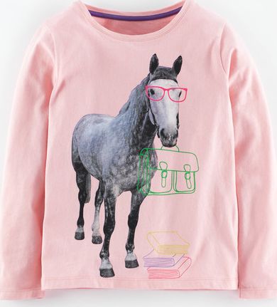 Mini Boden, 1669[^]34968636 Photographic Animal T-shirt Blush Horse Mini