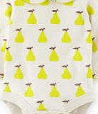 Mini Boden Pretty Collar Body, Sherbet Lemon Baby Pear