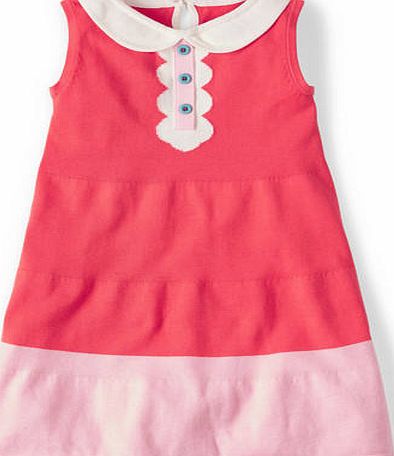 Mini Boden Pretty Collar Knitted Dress Coral Mini Boden,