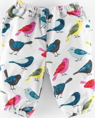 Mini Boden, 1669[^]34993915 Pretty Cord Bloomers Light Grey Birds Mini