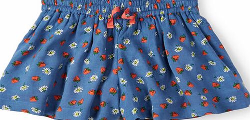 Mini Boden Pretty Culottes Regatta Blue Strawberry Field