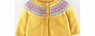 Mini Boden Pretty Fair Isle Cardigan, Grey,Yellow 34428284