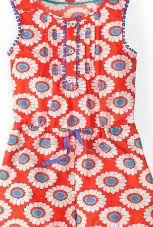 Mini Boden Pretty Playsuit Hot Coral 60s Daisy Mini Boden,