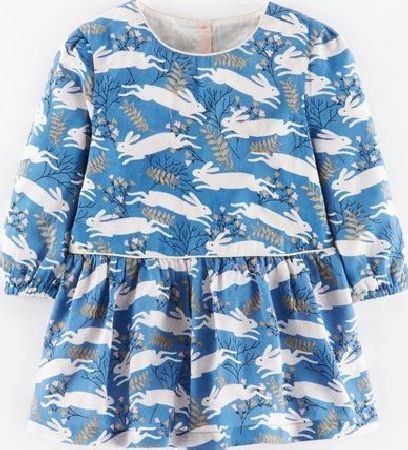 Mini Boden Pretty Printed Top Coastal Blue Country Hare