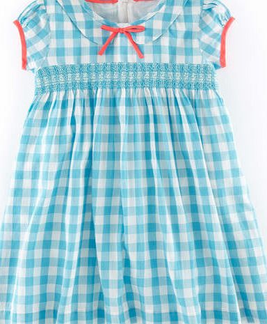 Mini Boden Pretty Smocked Dress Blue Mini Boden, Blue