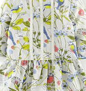 Mini Boden Pretty Tunic, Light Grey Garden Birds 34600080