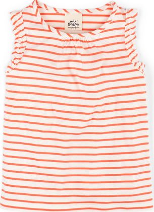 Mini Boden Pretty Vest Pink Grapefruit Stripe Mini Boden,