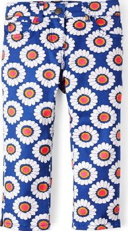 Mini Boden Printed Capris Soft Navy 60s Daisy Mini Boden,