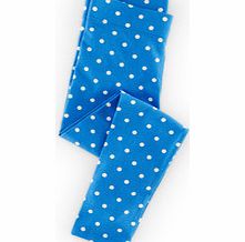 Mini Boden Printed Leggings, Polka Blue Spot,Cherry Blossom