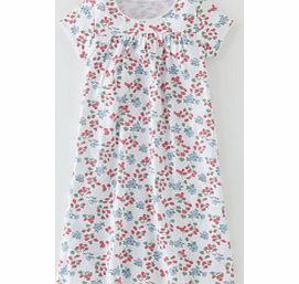 Mini Boden Printed Nightie, Bright Pink Raspberry Field