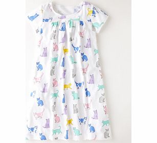 Mini Boden Printed Nightie, Multi Meow 33803271