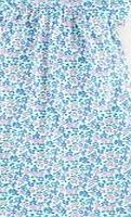 Mini Boden Printed Nightie, Polka Blue Meadow 34550897