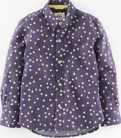 Mini Boden Printed Shirt Acid Yellow Stars Mini Boden, Acid