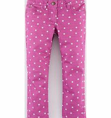 Mini Boden Printed Slim Fit Jeans, Pretty Purple Star