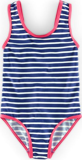 Mini Boden, 1669[^]34501106 Printed Swimsuit Blue Mini Boden, Blue 34501106