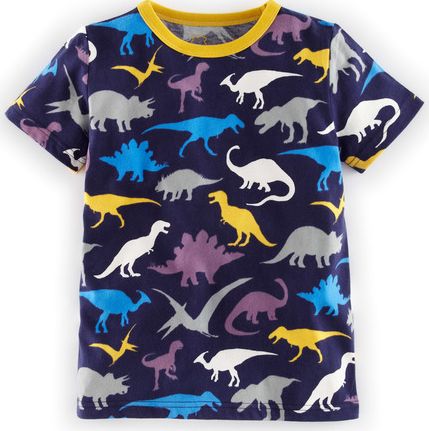 Mini Boden, 1669[^]34527937 Printed T-shirt Navy Dino Mini Boden, Navy Dino