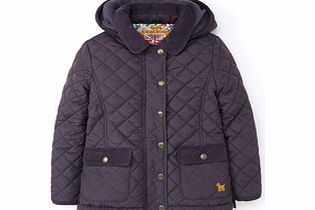 Mini Boden Quilted Jacket, Grey,Blue 34191601