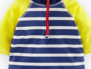 Mini Boden Rash Vest, Yellow/Reef Stripe 34499723