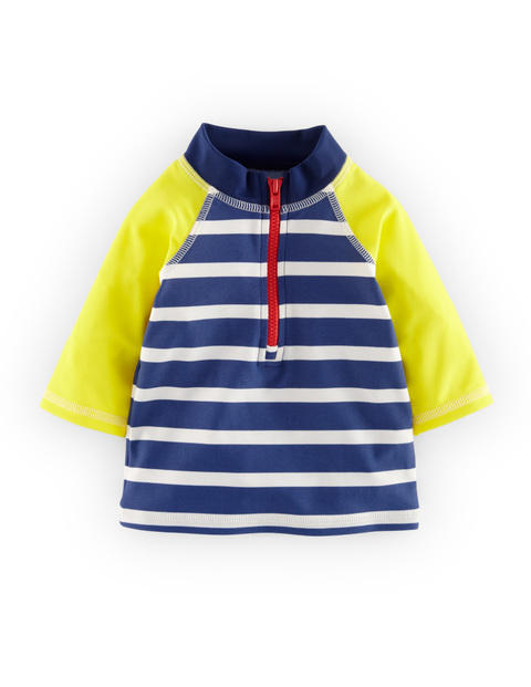 Mini Boden Rash Vest Yellow/Reef Stripe Mini Boden,