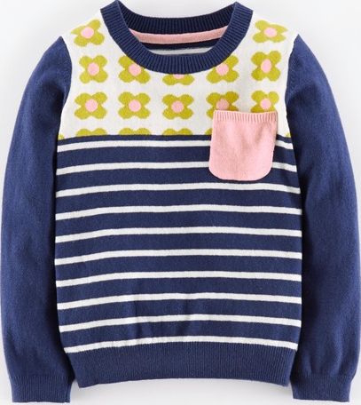 Mini Boden, 1669[^]34908251 Retro Jumper Blue Mini Boden, Blue 34908251