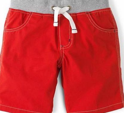 Mini Boden Rib Waist Carpenter Shorts Tomato Mini Boden,