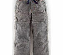 Mini Boden Rib Waist Carpenters, Slate Denim