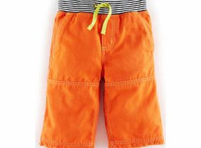 Mini Boden Rib Waist Shorts, Goldfish,Denim