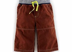 Mini Boden Rib Waist Shorts, Reef,Nut,Denim