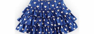 Mini Boden Ruffle Jersey Skort, Jewel Blue