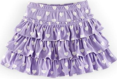 Mini Boden Ruffle Jersey Skort Pretty Lavender Sweetheart