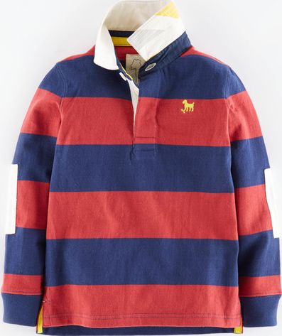 Mini Boden, 1669[^]34916817 Rugby Shirt Sail Red/Navy Mini Boden, Sail