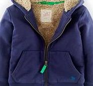 Mini Boden Shaggy Lined Hoody, Blue 34518787