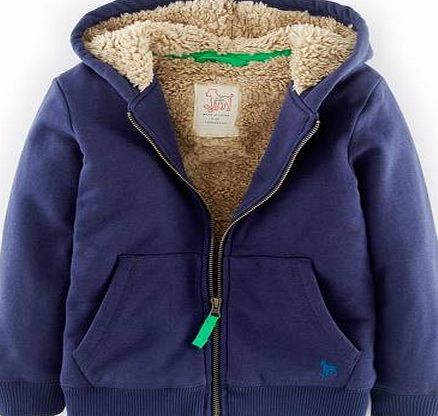 Mini Boden Shaggy Lined Hoody Blue Mini Boden, Blue 34518787