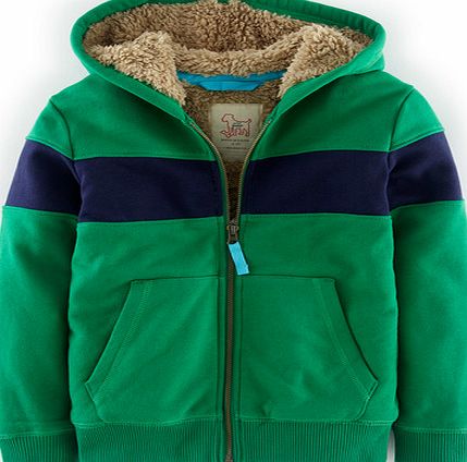 Mini Boden Shaggy Lined Hoody, Green 34518670