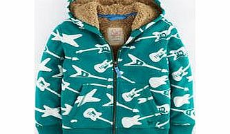 Mini Boden Shaggy Lined Hoody, Jade Green Guitars,Storm