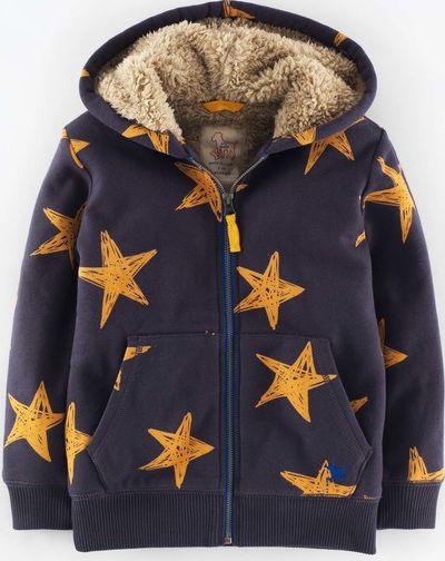 Mini Boden Shaggy Lined Hoody Scribble Star Mini Boden,