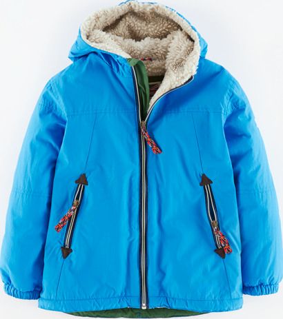 Mini Boden Sherpa Lined Anorak Cobalt Mini Boden, Cobalt