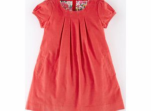 Mini Boden Simple Cord Dress, Red,Fountain