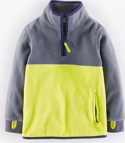 Mini Boden, 1669[^]34923730 Ski Fleece Slate/Acid Yellow Mini Boden,