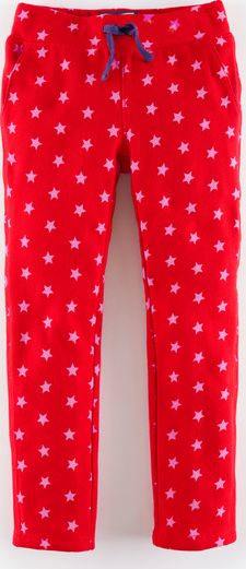 Mini Boden Slim Sweatpants Poppy/Lollipop Star Mini Boden,