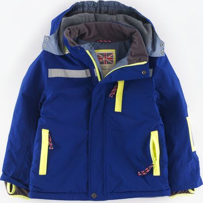 Mini Boden, 1669[^]34907030 Snow Jacket Indigo/Silver High Vis Mini Boden,